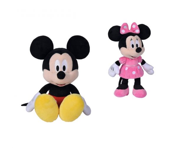 (Mis 2) TOPOLINO Mickey & Minnie Peluche 20cm 2ass…x48